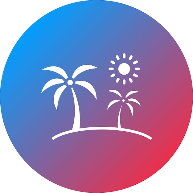 La imagen vectorial del icono de la isla se puede usar para Pirate