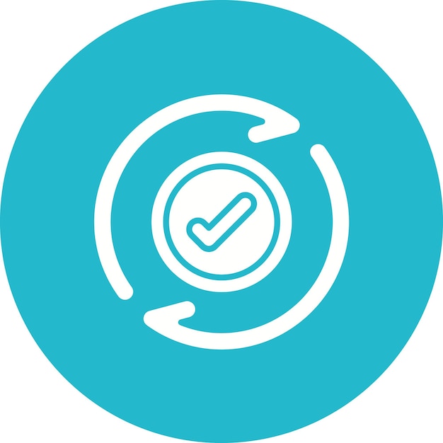 Imagen vectorial de icono de iteración Se puede usar para UX e UI