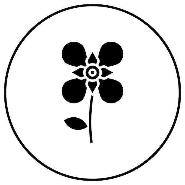 La imagen vectorial del icono de Ixora se puede utilizar para las flores