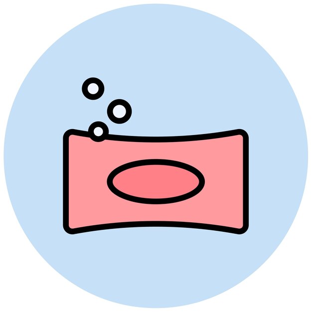 Imagen vectorial del icono del jabón Se puede usar para la lavandería
