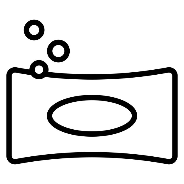 Imagen vectorial del icono del jabón Se puede usar para la lavandería