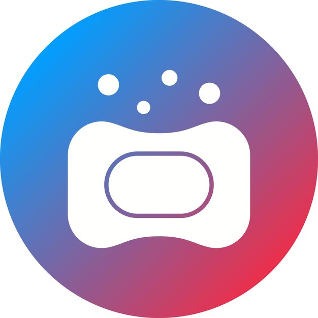 Imagen vectorial del icono del jabón Se puede usar para la limpieza de la casa