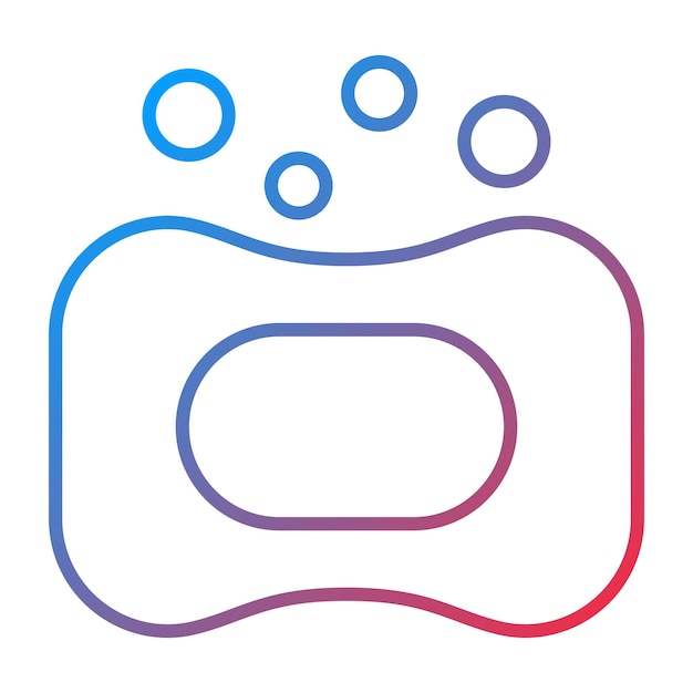 Imagen vectorial del icono del jabón Se puede usar para la limpieza de la casa