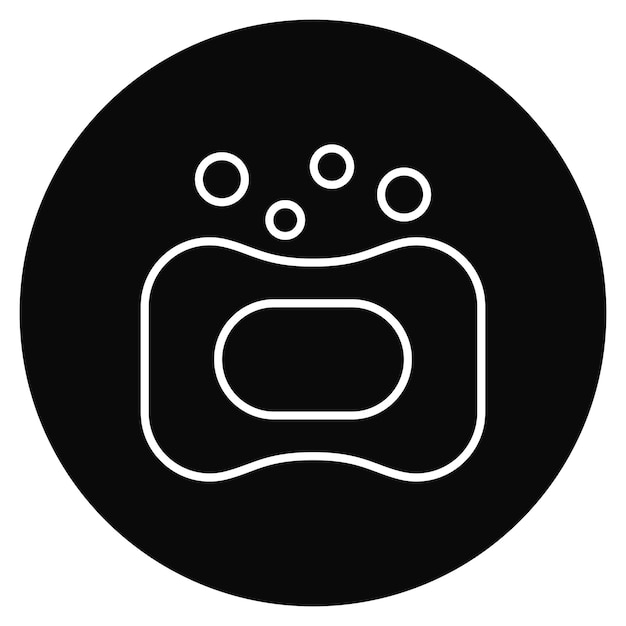 Imagen vectorial del icono del jabón Se puede usar para la limpieza de la casa