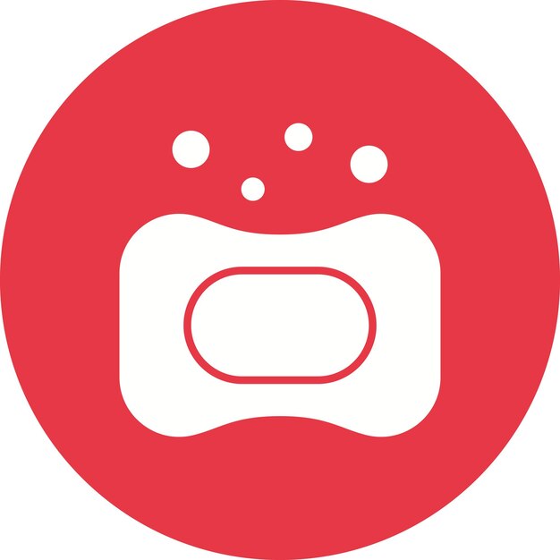 Imagen vectorial del icono del jabón Se puede usar para la limpieza de la casa