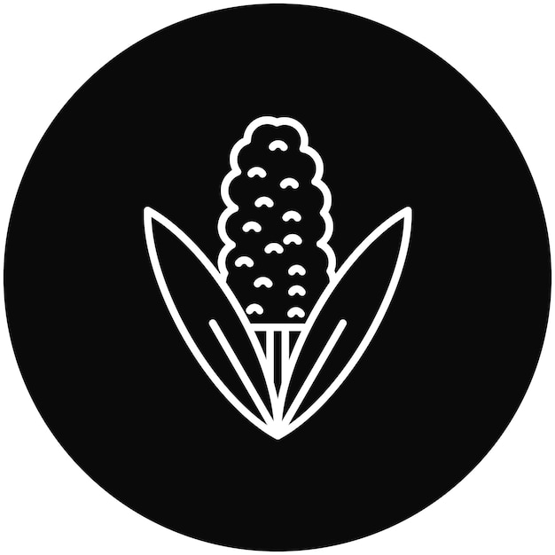Imagen vectorial de icono de jacinto Se puede usar para flores