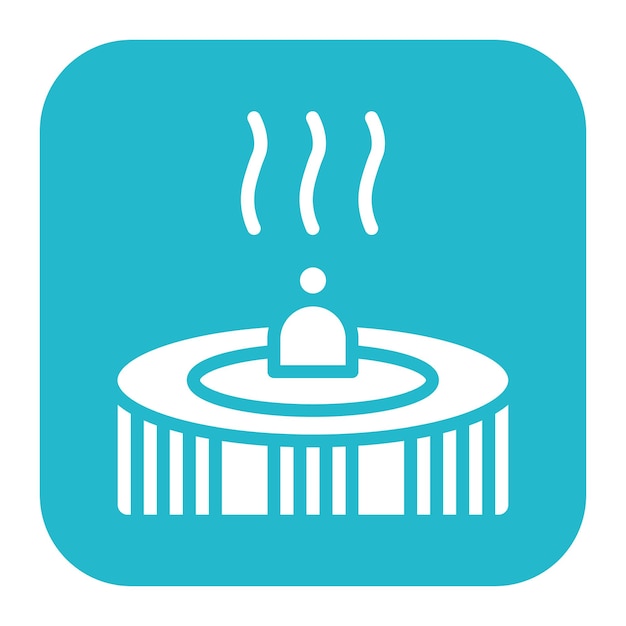Imagen vectorial del icono del jacuzzi se puede usar para el parque acuático
