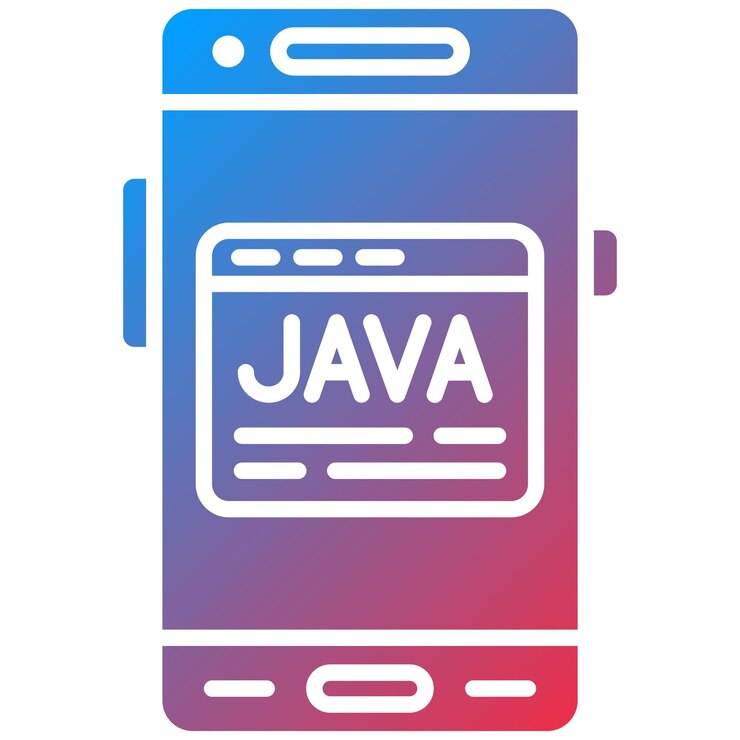 Vector imagen vectorial de icono java se puede utilizar para el desarrollo de aplicaciones móviles