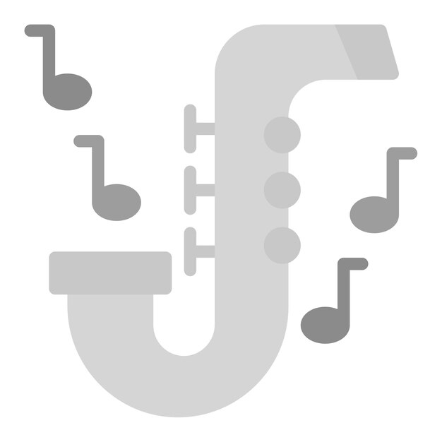 Imagen vectorial de icono de jazz Se puede usar para Artist Studio