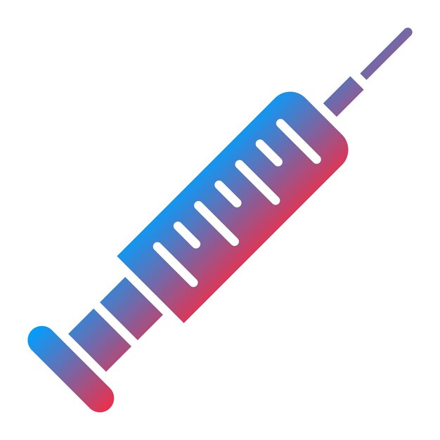 Imagen vectorial del icono de la jeringa Se puede utilizar para Química