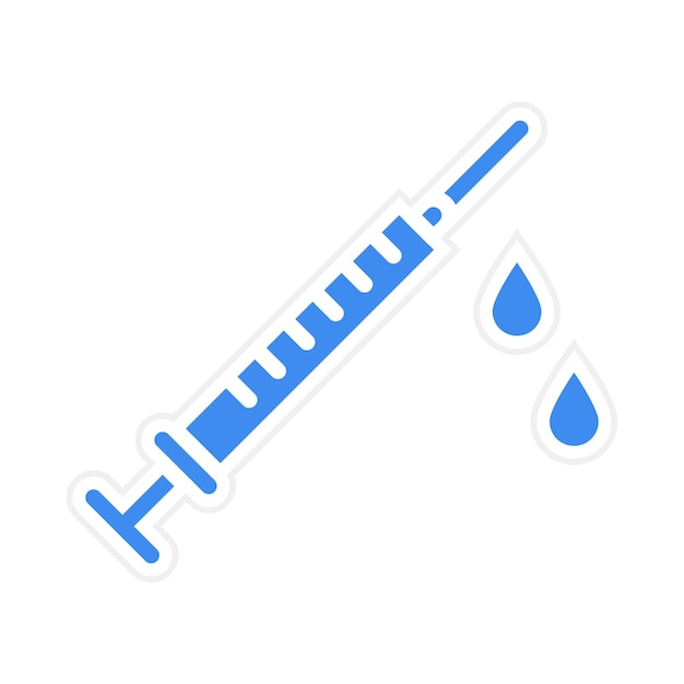 Imagen vectorial del icono de la jeringa Puede utilizarse para la tuberculosis