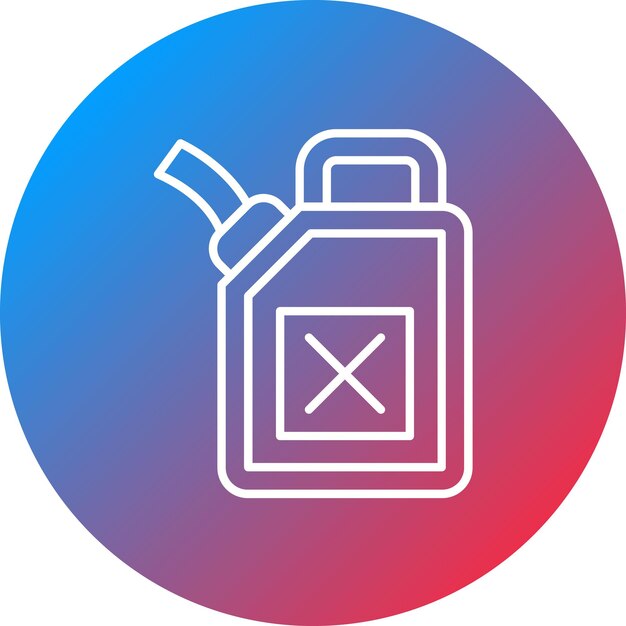 Imagen vectorial del icono de Jerrycan Se puede usar para Auto Racing