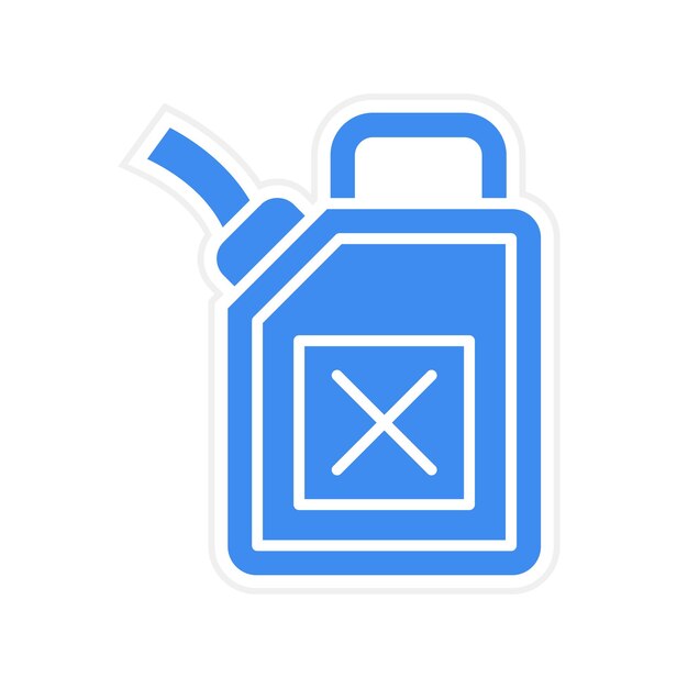 Imagen vectorial del icono de Jerrycan Se puede usar para Auto Racing