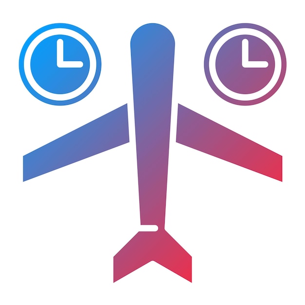 Imagen vectorial del icono de Jet Lag Se puede usar para Digital Nomad
