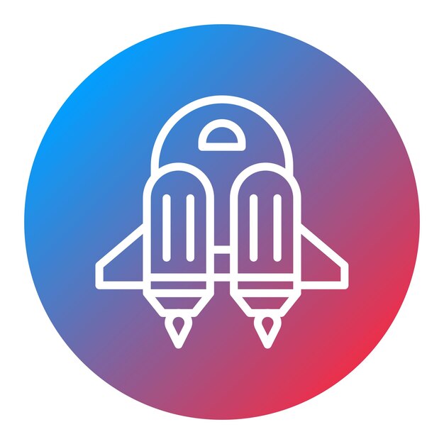 Imagen vectorial del icono del jetpack Se puede usar para la ciencia ficción