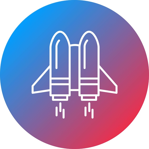 Imagen vectorial del icono de Jetpack Se puede utilizar para la tecnología