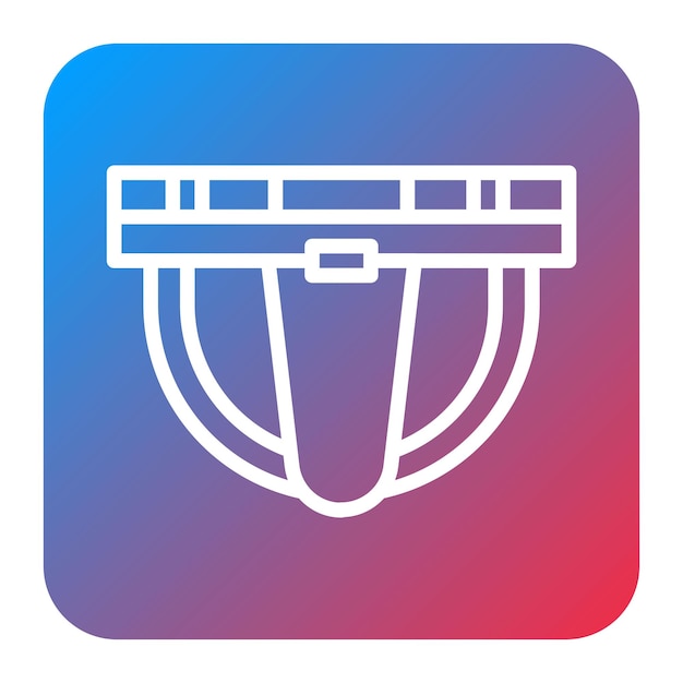 Imagen vectorial del icono de Jockstrap Se puede usar para equipos deportivos