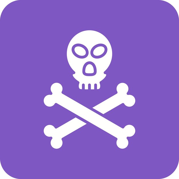 Imagen vectorial de icono de Jolly Roger Se puede usar para Pirate