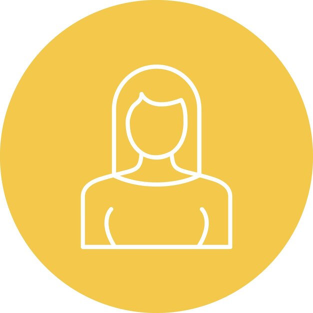 La imagen vectorial del icono de la joven señora se puede utilizar para la limpieza de la casa