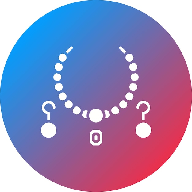 La imagen vectorial del icono de la joyería se puede utilizar para la prehistoria
