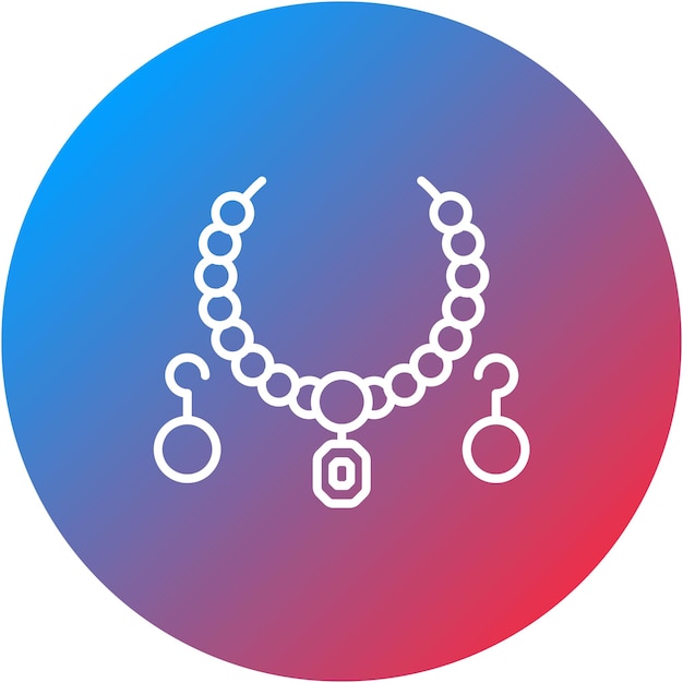 La imagen vectorial del icono de la joyería se puede utilizar para la prehistoria