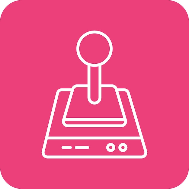 Imagen vectorial del icono del joystick Se puede utilizar para computadoras y hardware