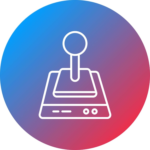 Imagen vectorial del icono del joystick Se puede utilizar para computadoras y hardware