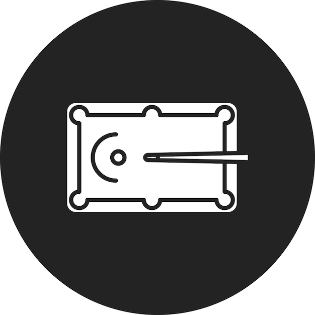 Imagen vectorial del icono del juego de billar Se puede usar para juegos en línea