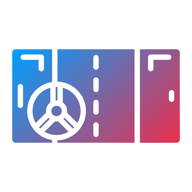 Imagen vectorial del icono del juego de carreras Se puede usar para el diseño del juego