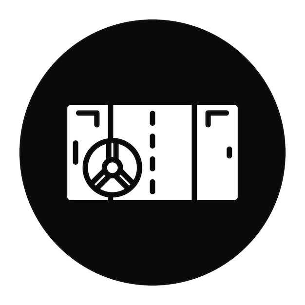 Imagen vectorial del icono del juego de carreras Se puede usar para el diseño del juego