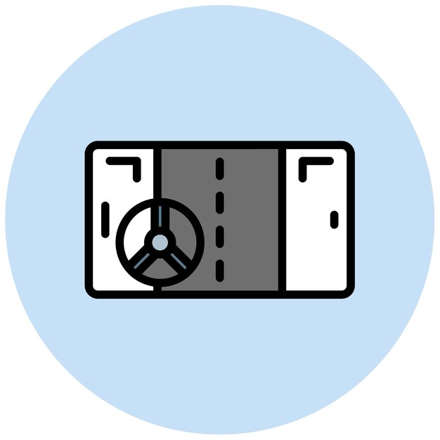 Imagen vectorial del icono del juego de carreras Se puede usar para el diseño del juego