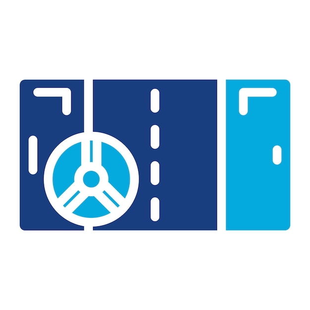 Imagen vectorial del icono del juego de carreras Se puede usar para el diseño del juego