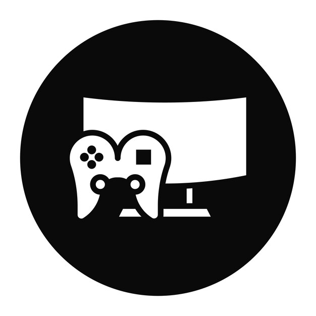 Imagen vectorial del icono del juego de la consola Se puede utilizar para el diseño del juego