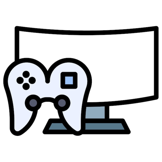 Imagen vectorial del icono del juego de la consola Se puede utilizar para el diseño del juego