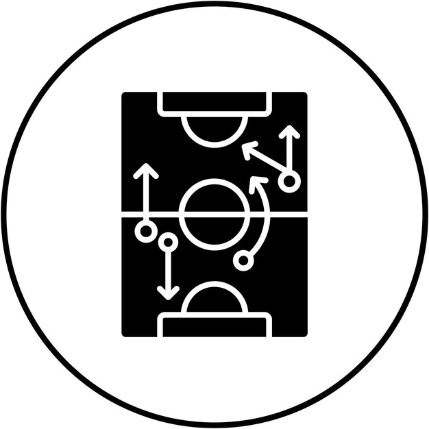 Imagen vectorial del icono del juego de fútbol puede usarse para juegos en línea