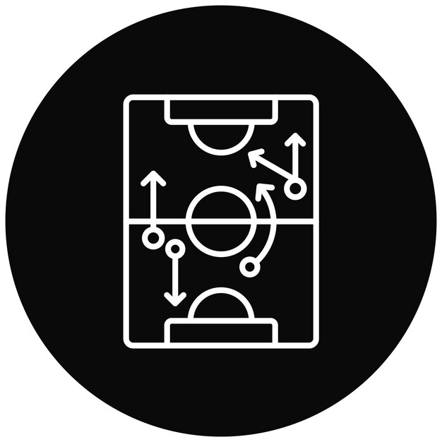 Imagen vectorial del icono del juego de fútbol puede usarse para juegos en línea