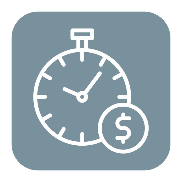 Imagen vectorial del icono de juego por hora Se puede usar para el boliche