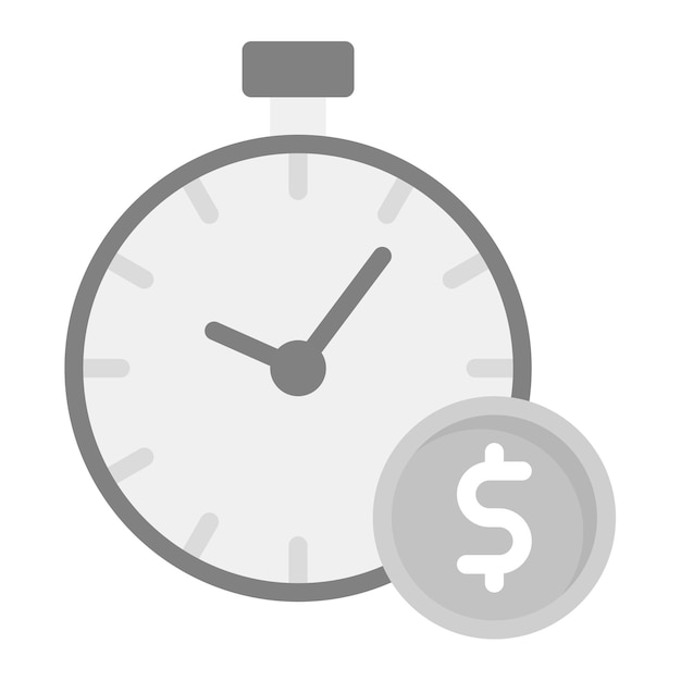 Imagen vectorial del icono de juego por hora Se puede usar para el boliche