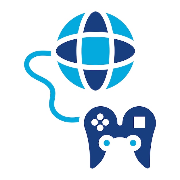 Imagen vectorial de icono de juego de Internet Se puede utilizar para el diseño de juegos