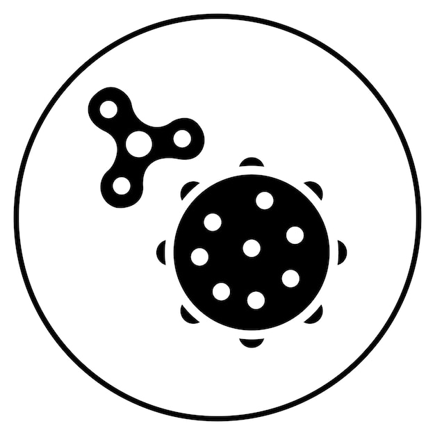 Imagen vectorial de icono de juego sensorial Se puede utilizar para la guardería