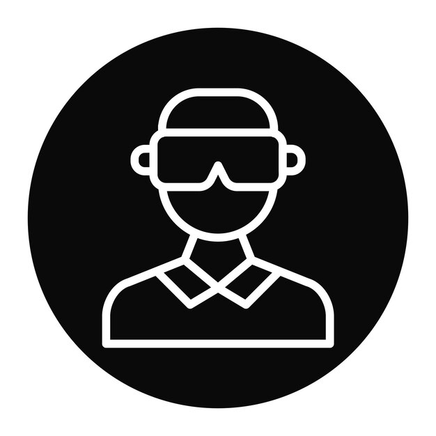 Imagen vectorial de icono de juego Vr Se puede utilizar para el desarrollo de juegos