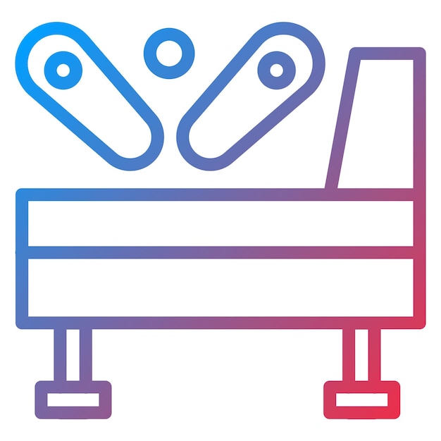Imagen vectorial del icono de los juegos de pinball Se puede usar para el boliche