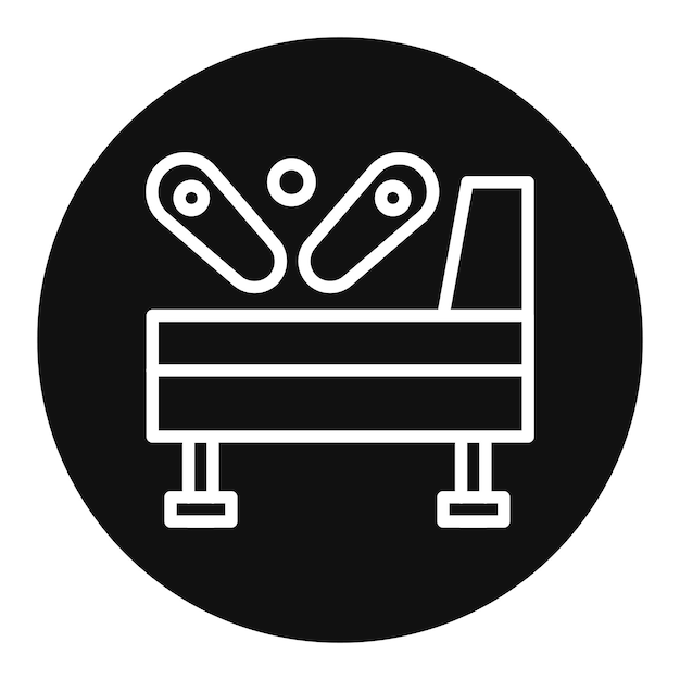 Imagen vectorial del icono de los juegos de pinball Se puede usar para el boliche