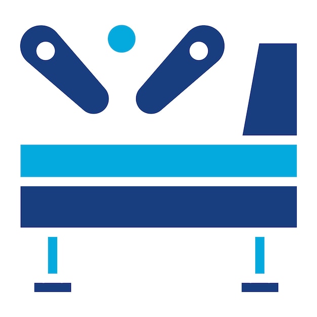 Imagen vectorial del icono de los juegos de pinball Se puede usar para el boliche
