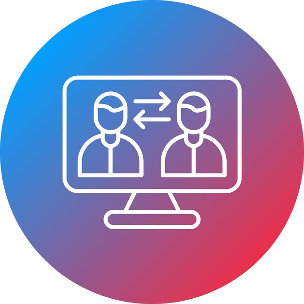 Imagen vectorial del icono del jugador de intercambio Se puede usar para juegos en línea