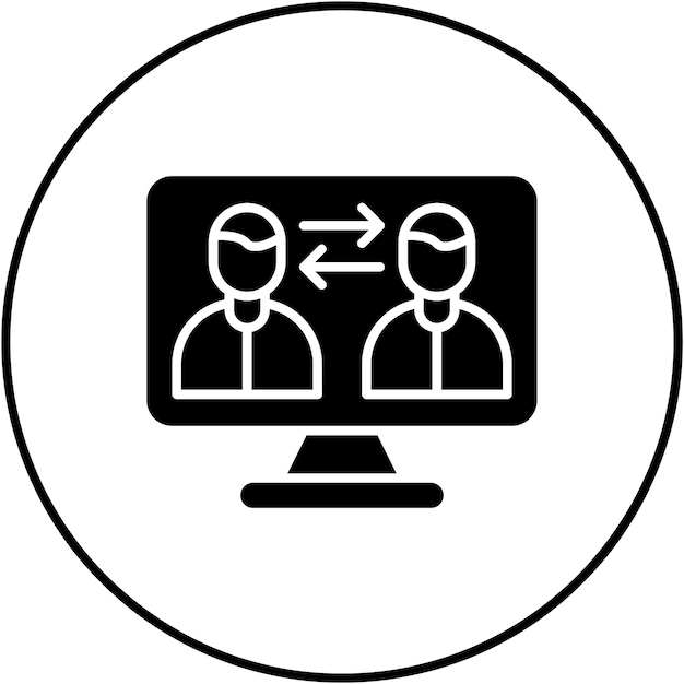 Imagen vectorial del icono del jugador de intercambio Se puede usar para juegos en línea