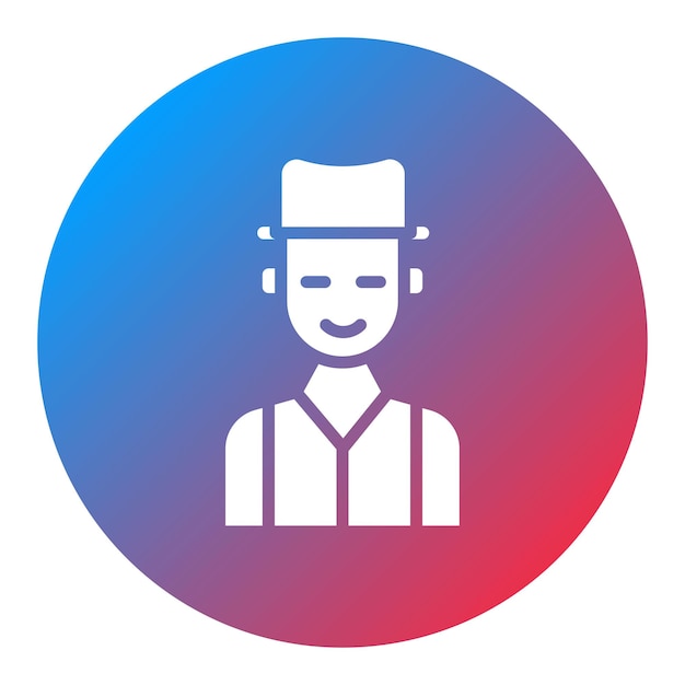 Imagen vectorial del icono del jugador Se puede usar para Casino