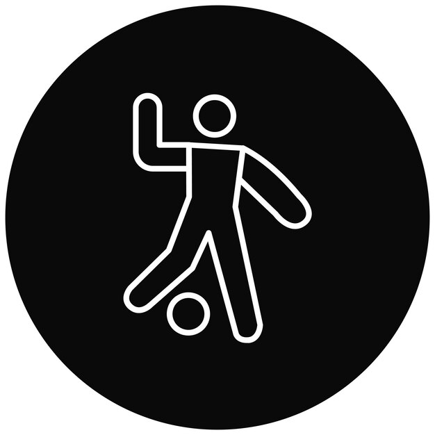 Imagen vectorial del icono del jugador Se puede usar para el fútbol