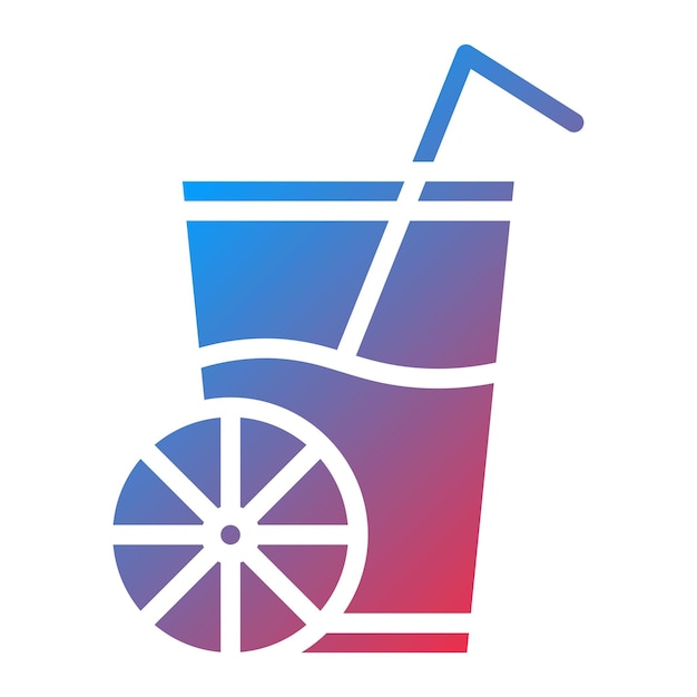 La imagen vectorial del icono del jugo se puede utilizar para la nutrición