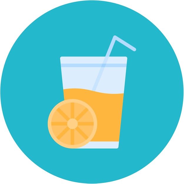 La imagen vectorial del icono del jugo se puede utilizar para la nutrición